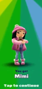 Subway surfer characters Mimi, an image