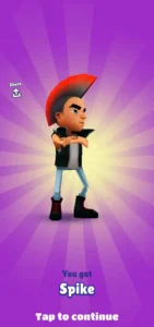 Subway surfer characters Spike, an image