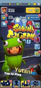 Subway surfer characters Yutani, an image