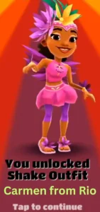 Subway surfers Carmen from Rio, an image