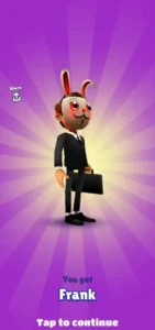 subway surfers character Frank, an image