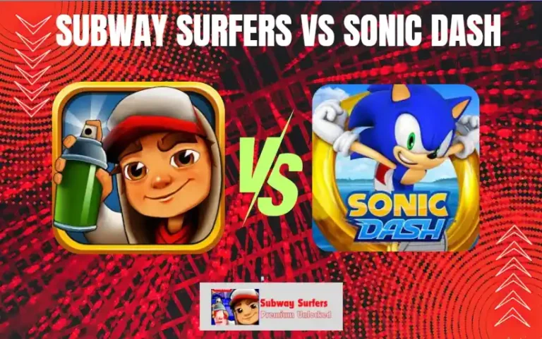 Subway Surfers vs Sonic Dash, an image